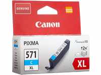 Canon Originaltinte CLI-571XL C, Größe XL, Cyan, Recyclebare Verpackung