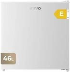EVVO Mini-K&uuml;hlschrank F22, 46 l, Wei&szlig;, energiesparend 80 kWh/Jahr, 41 dB, kompakt