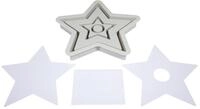Rayher Silikon Gie&szlig;form Kerzenst&auml;nder Stern, 18,5 x 18,5 cm, H&ouml;he 2,5 cm,...
