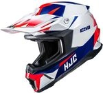 HJC, Motocross Helm C50 SLIDE White Blue Red MC21, S