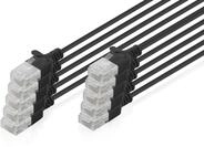 DIGITUS LAN Kabel Cat 6 &ndash; 3 m &ndash; 10 St&uuml;ck &ndash; Slim &ndash; U/UTP &ndash; Schwarz | 1