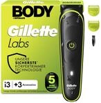Gillette Labs i3 Body + Intimate Trimmer Herren, Schwarz/Gr&uuml;n