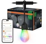 Osram SMART+ Outdoor WiFi-Lichterkette, 4,5W, 240lm, schwarz, warmwei&szlig;es Licht