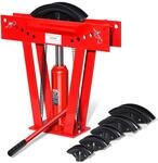 VEVOR Rohrbiegemaschine hydraulisch, 12 Tonnen Rohrbieger mit 6 Matrizen (1/2,...