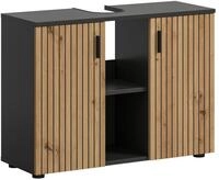 xonox.home &ndash; Waschbeckenunterschrank Mone 80x59x30 cm in Korpus Basalt...