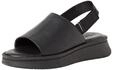 Tamaris Damen Sandalette mit Keilabsatz, schwarz, 41 EU