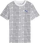 PUMA Jungen Logo Lab AOP Tee B Hemd, Puma Wei&szlig;, 152 EU