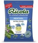 Ricola EXTRA STARK Menthol, 75g Beutel Original Schweizer Kr&auml;uter-Bonbons mit...