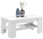 xonox.home - Couchtisch Titan 100x45x60 cm in wei&szlig; - Wohnzimmertisch...