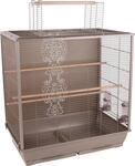 Flamingo Vogelk&auml;fig &ndash; Voliere V&ouml;gel &ndash; Ibis Taupe &ndash; 78&times;48&times;81,5 cm &ndash; Metall