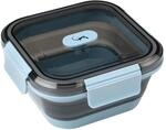 Lurch Frischhaltebox Silikon 700 ml frozen blue &ndash; Faltbar und Auslaufsicher -
