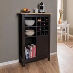 Inter Link Sideboard f&uuml;r 12 Flaschen mit 3 Regalb&ouml;den und 1 T&uuml;r &ndash;...