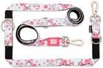 Max & Molly Multifunktions Hundeleine 2m mit 2 Karabinern, Cherry Bloom/XS