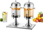 VEVOR Getr&auml;nkespender (2 x 8 L) f&uuml;r Partys Saftspender (aus Edelstahl +