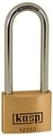 Kasp Messingschloss Premium, 50 mm, extrahoher B&uuml;gel, K12550L80D, Gold, 50x80...