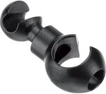 Jagwire Drehbarer Haken E-Shift + Bremse (4 St&uuml;ck) - Schwarz