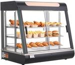 VEVOR 3-st&ouml;ckige W&auml;rmetheke 100 L, Warmhaltevitrine 1200 W, Warmhaltetheke 30&ndash;85