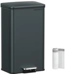 SONGMICS M&uuml;lleimer K&uuml;che, 40 Liter Abfalleimer, gro&szlig;er Tretm&uuml;lleimer, mit...