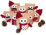 BASTELSET "CHRISTMAS OWL RED", 24 St&uuml;ck