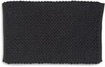 kela Badematte rutschfest 50 x 80 x 2 cm Marie, Badezimmerteppich schwarz, waschbar,