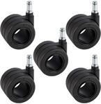 D&ouml;rner + Helmer Design Stuhlrollen, 5er-Set, 65mm x 43mm, 240kg Tragkraft,...