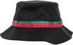 Flexfit Unisex Fischerhut Stripe Bucket, black/firered/green, One Size, 5003S