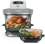 Ninja CRISPi PRO XL Glas-Hei&szlig;luftfritteuse (Air-Fryer), Wei&szlig; AS090EUWH