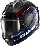 SHARK, Integraler Motorradhelm SKWAL i3 LIGHT-BLUR Black Red Blue KRB, L
