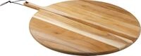 Tramontina PROVENCE Pizzabrett aus Teakholz, 52 x 40 cm, Rund, Handw&auml;sche, mit...