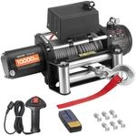 VEVOR Elektrische Seilwinde, 4500 kg, 12 V DC LKW-Winde mit &Phi; 8,3 mm x 19,8 m
