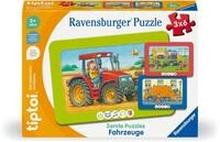 Ravensburger tiptoi Puzzle 00227-3 erste Puzzles: Fahrzeuge, niedliche Rahmenpuzzles