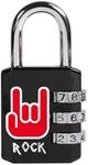 Master Lock 1509EURDROCK Zahlenschloss mit Rockmotiv, Rockmotiv, 6,2 x 3,2 x 1,4 cm