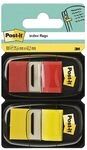 Post-it Index Haftstreifen, Standard, Rot und Gelb, 25.4 mm x 43.2 mm, 50