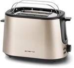 EMERIO Edelstahl Toaster mit integriertem Br&ouml;tchenaufsatz | Satin Edition | 2