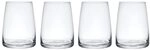 MIKASA Palermo Stiellose Weingl&auml;ser aus Kristall 4er-Set, 350ml, 4x stiellose