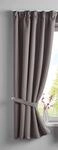 Gardinenbox Vorhang Blickdicht &raquo;Newyork&laquo; verdeckte Schlaufen Taupe HxB...