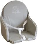 Looping Coussin de Chaise avec Sangles en PVC Gris Clair
