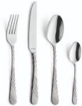 Amefa TIDE Besteckset 24-teilig, edles Design mit wellenf&ouml;rmigem Griff,...