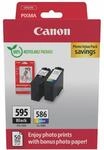 Canon Tintenpatrone &ndash; PG‑595 / CL-586 Original Druckerpatrone, 2er-Pack (1x