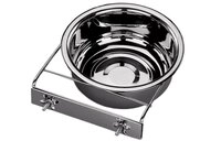 Nobby Edelstahlnapf mit Befestigung, Ring mit Schraube, 18,5 cm 1,40 ltr, 1 St&uuml;ck