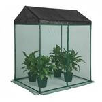 Relaxdays Pflanzenschutzabdeckung mit T&uuml;r & Dach, Insektenschutz, HBT: 150 x...