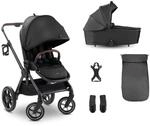 hauck 2in1 Babywagen & Buggy mit Gummireifen, Comfort N Care SET Black