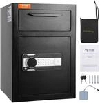 VEVOR 2,5 L Einwurftresor, Deposittresor mit Drop-Slot, elektronischem...