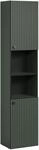 trendteam smart living PureBliss Hochschrank Gr&uuml;n Rillenoptik 2 offene F&auml;cher 4
