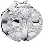 PANDORA Textured ladybird 794527C00 Charm Anh&auml;nger