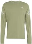 adidas Herren Adi365 Running Iconic Long Sleeve Shirt, Tent Green/Halo Green, M