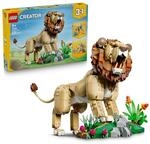 LEGO Creator 3-in-1-Set Wilde Tiere: Majest&auml;tischer L&ouml;we - Bauset f&uuml;r Kinder...