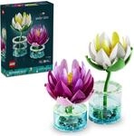 LEGO Botanicals Seerosen - Kunstblumen Set mit 2 k&uuml;nstlichen Topfpflanzen in
