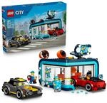 LEGO City Waschstra&szlig;e Spielzeug - inkl. 2 Modellautos, Waschfunktion und 4