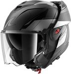 SHARK, Modularer Motorradhelm OXO MEKARIUM Anthracite Chrome Black AUK, M